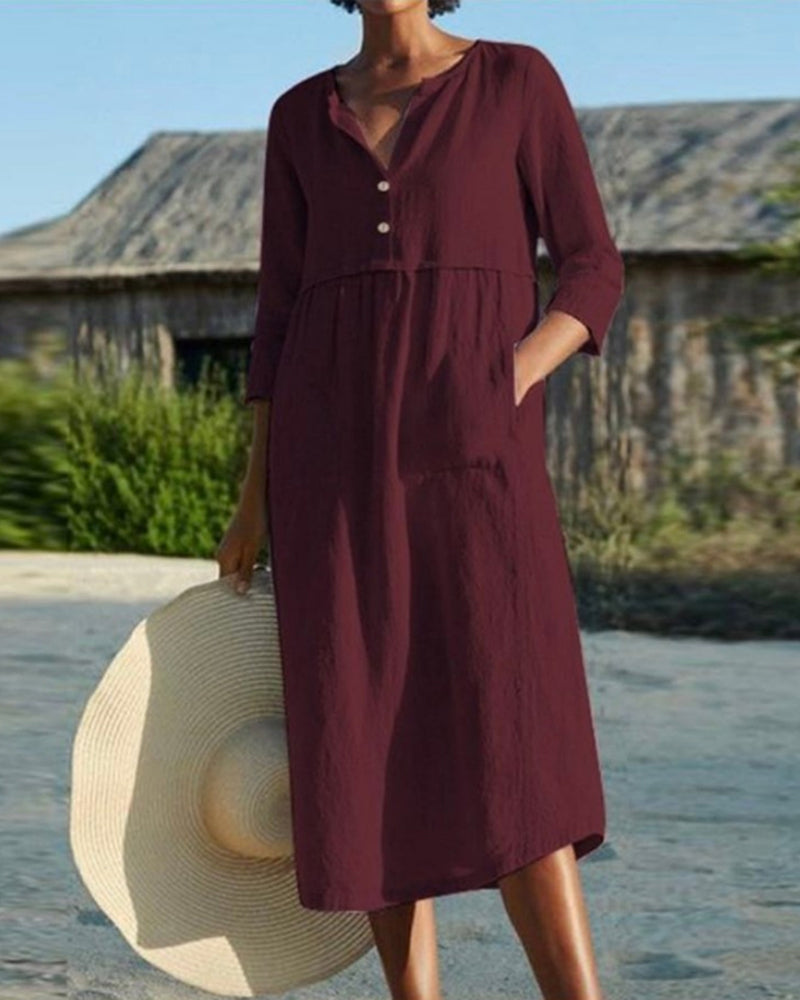 Casual Midi Dress for Women | Emani