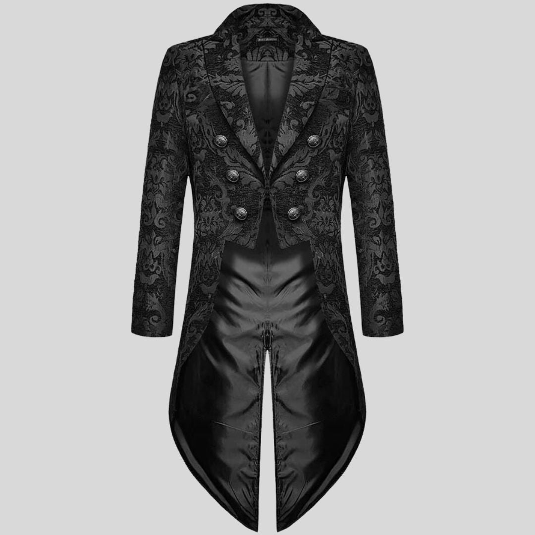 Victorian-Inspired Tailcoat with an Embossed Brocade Pattern | Arturo