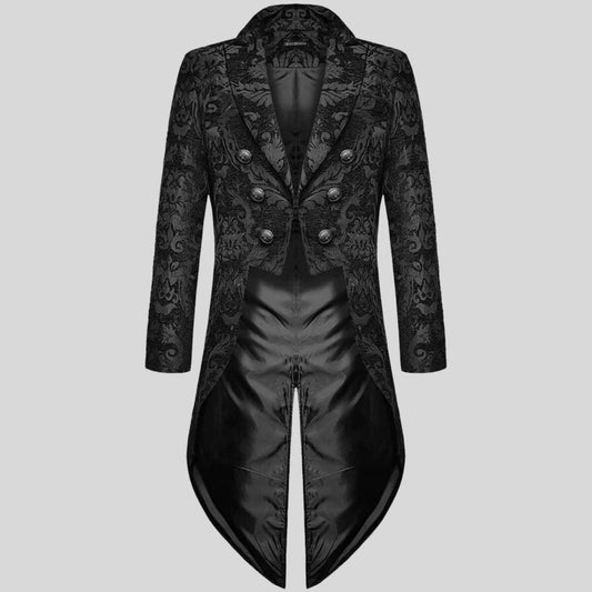 Victorian-Inspired Tailcoat with an Embossed Brocade Pattern | Arturo