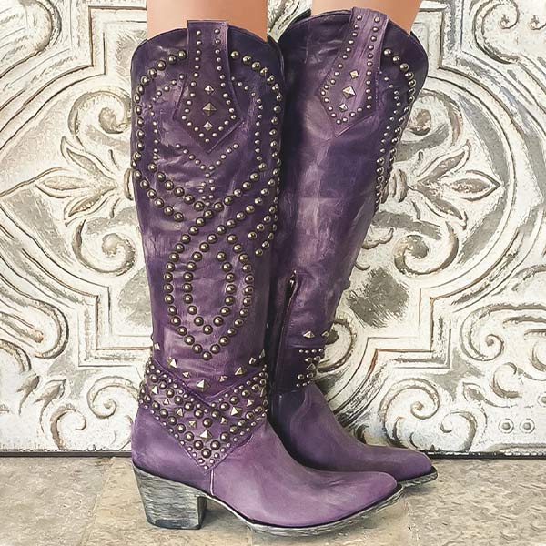 Cowboy Boots with Studs for Women | Elisa