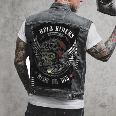 Motorcycle Denim Vest for Men | Callahan