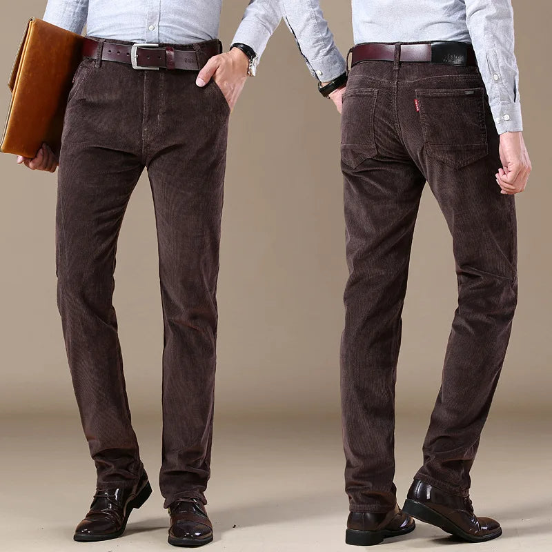 Corduroy Straight Cut Men Pants | Helro