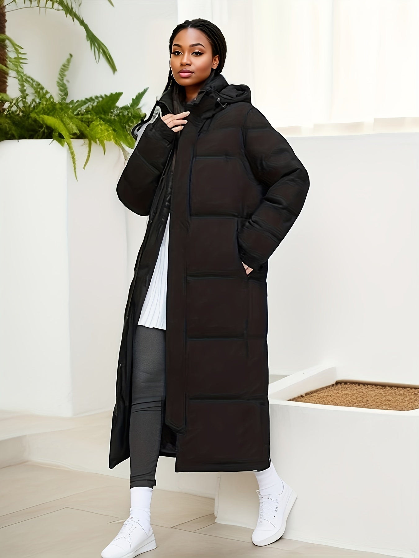 Long padded winter parka jacket - Cassy