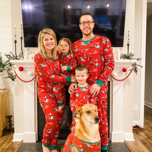 Dinosaur Pattern Family Pajama Set | Hammy