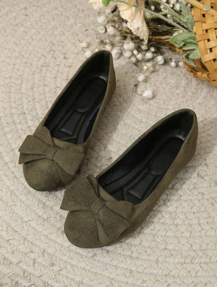 Orthopedic Flat Shoes with Bow Design | Gwendolyn