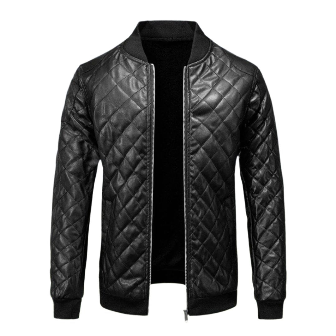 Men's Quilted Leather Jacket | George