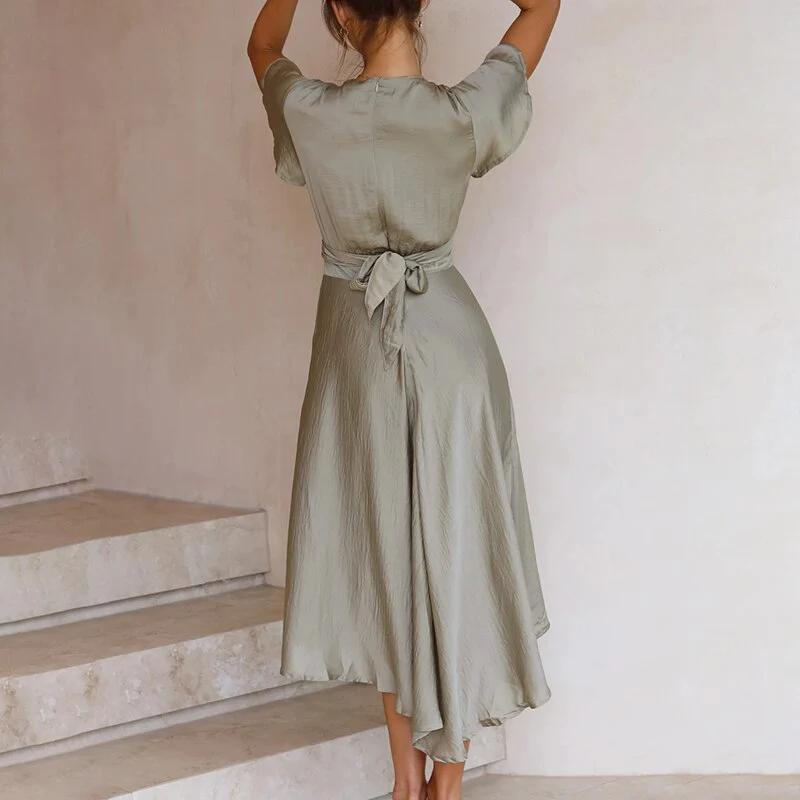 Flowy Wrap Midi Dress | Margot