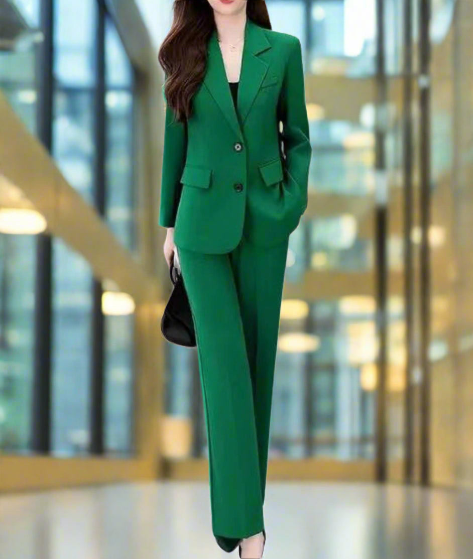 Single Breasted Blazer and Pants Two Piece Set for Women | Parsyna