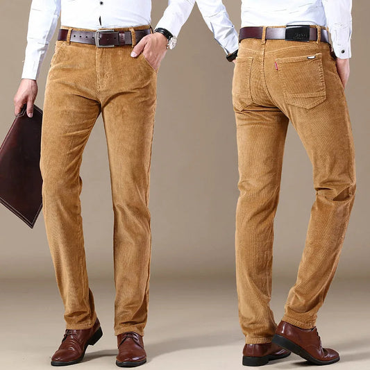 Corduroy Straight Cut Men Pants | Helro