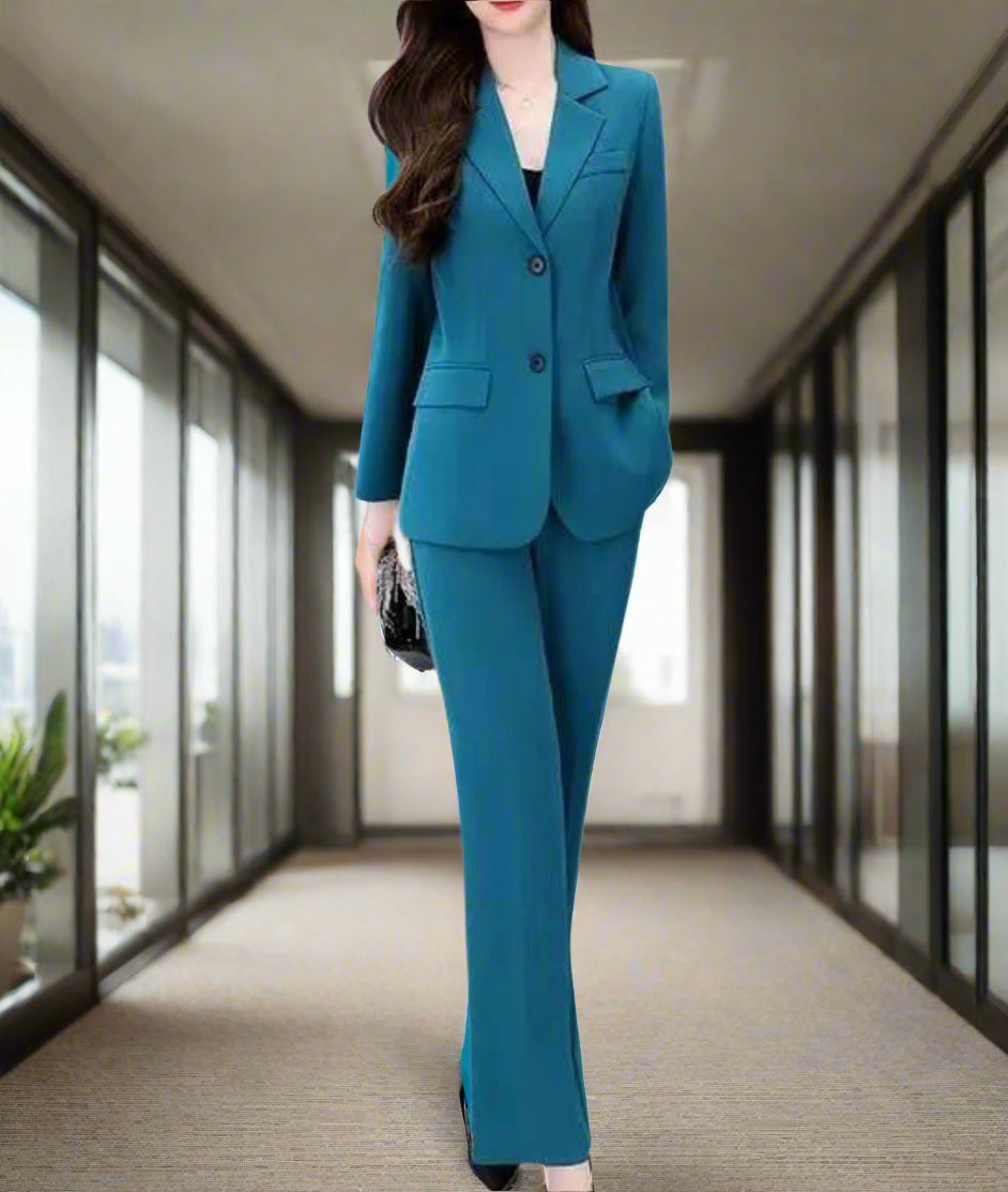 Single Breasted Blazer and Pants Two Piece Set for Women | Parsyna