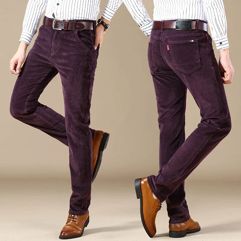 Corduroy Straight Cut Men Pants | Helro