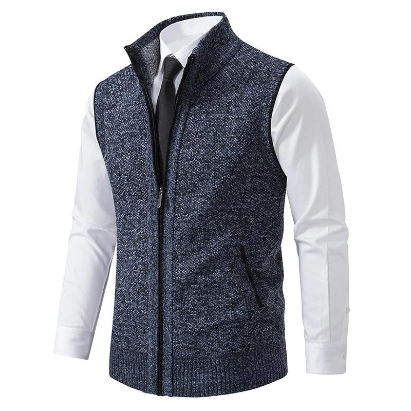 Knit Zip Vest for Men | Romero