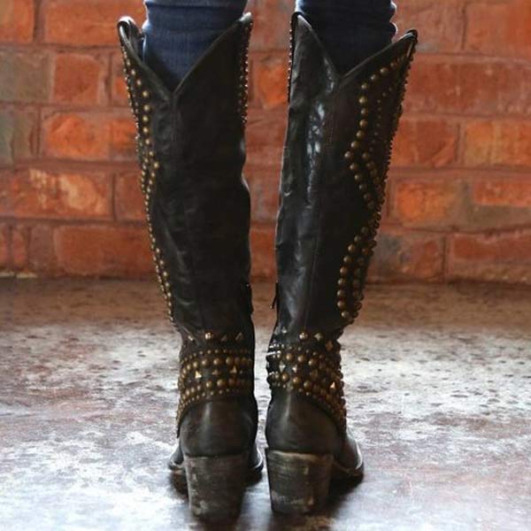 Cowboy Boots with Studs for Women | Elisa