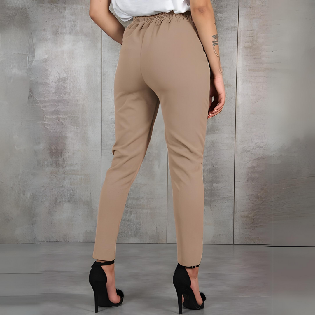 Slim-Fit Stretch Trousers | Silvya