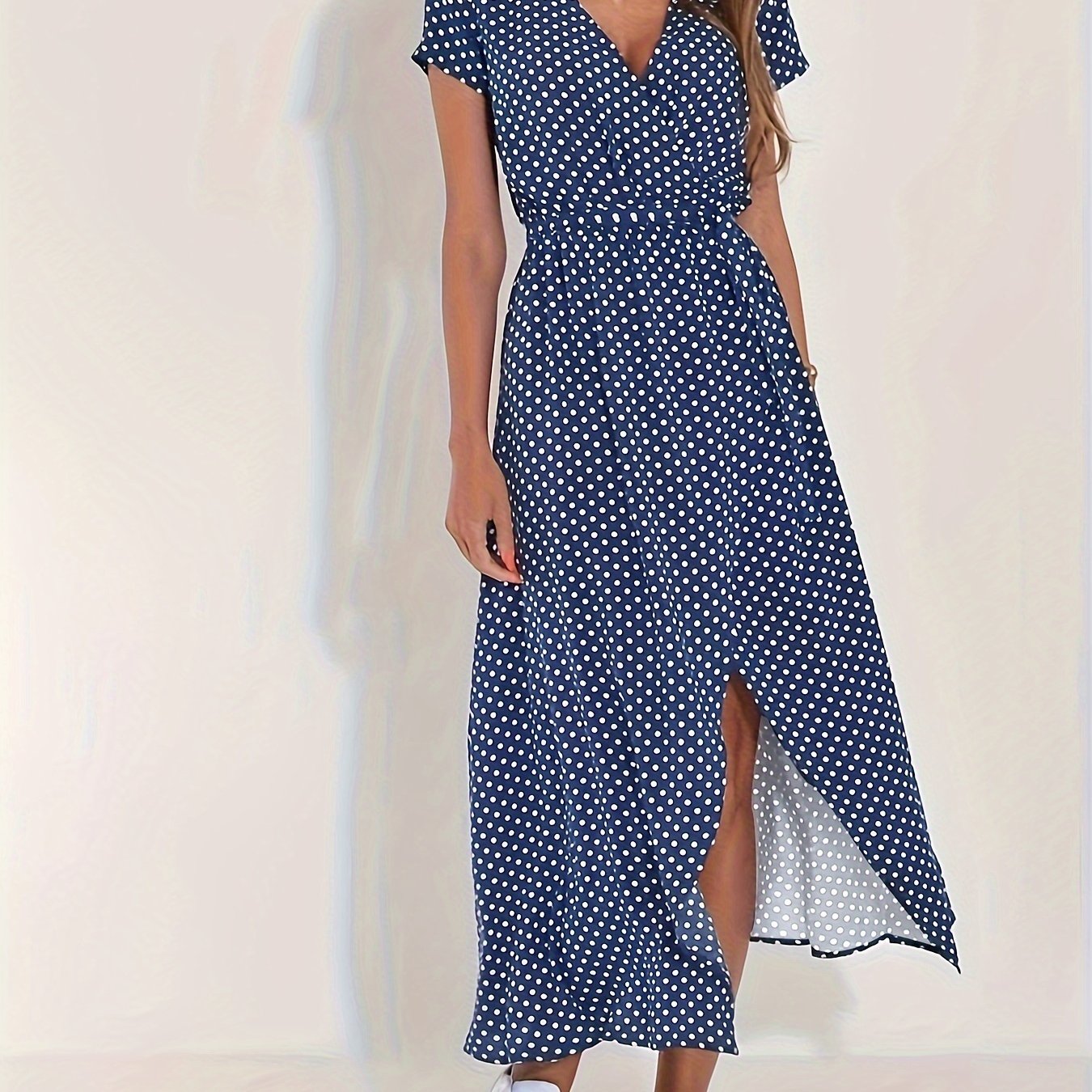 Wrap Around Short Sleeve Maxi Dress | Zaniyah