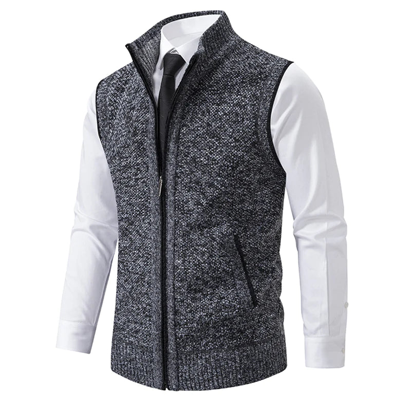 Knit Zip Vest for Men | Romero