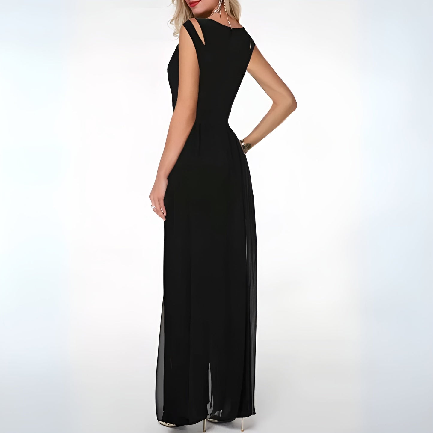 Sleeveless wide-leg evening party jumpsuit - Melta