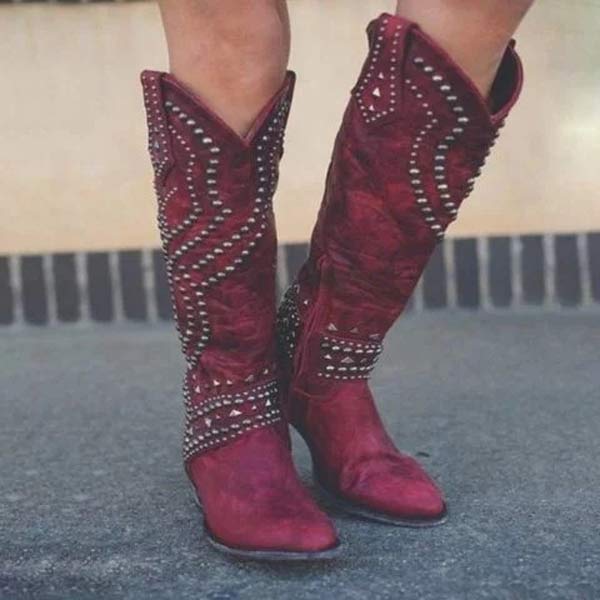 Cowboy Boots with Studs for Women | Elisa