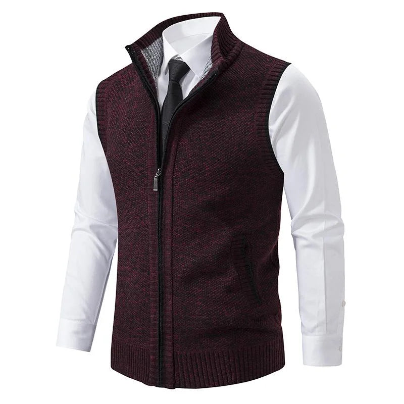 Knit Zip Vest for Men | Romero