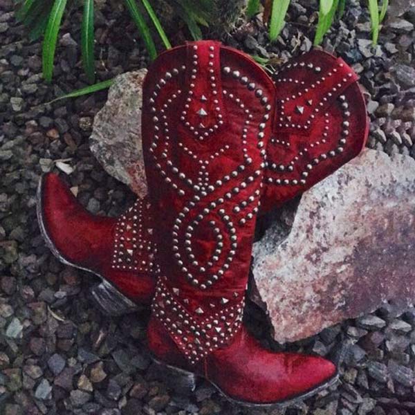 Cowboy Boots with Studs for Women | Elisa