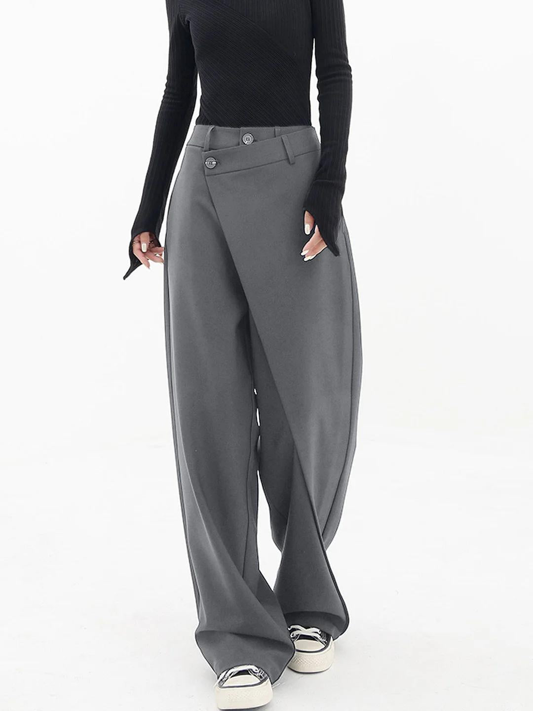 High Waist Baggy Pants - Kasan