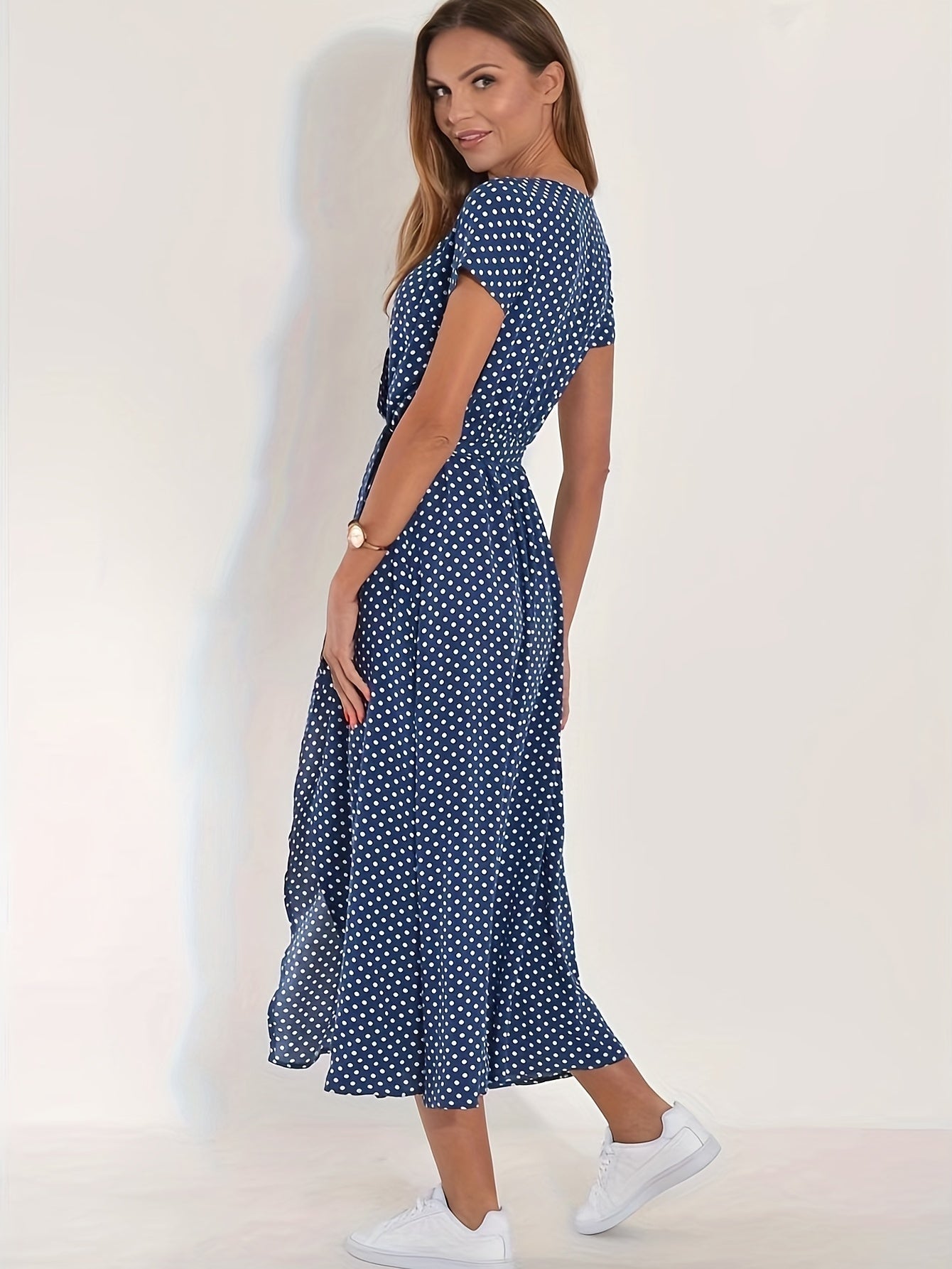 Wrap Around Short Sleeve Maxi Dress | Zaniyah