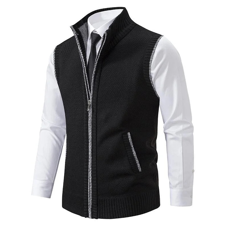 Knit Zip Vest for Men | Romero