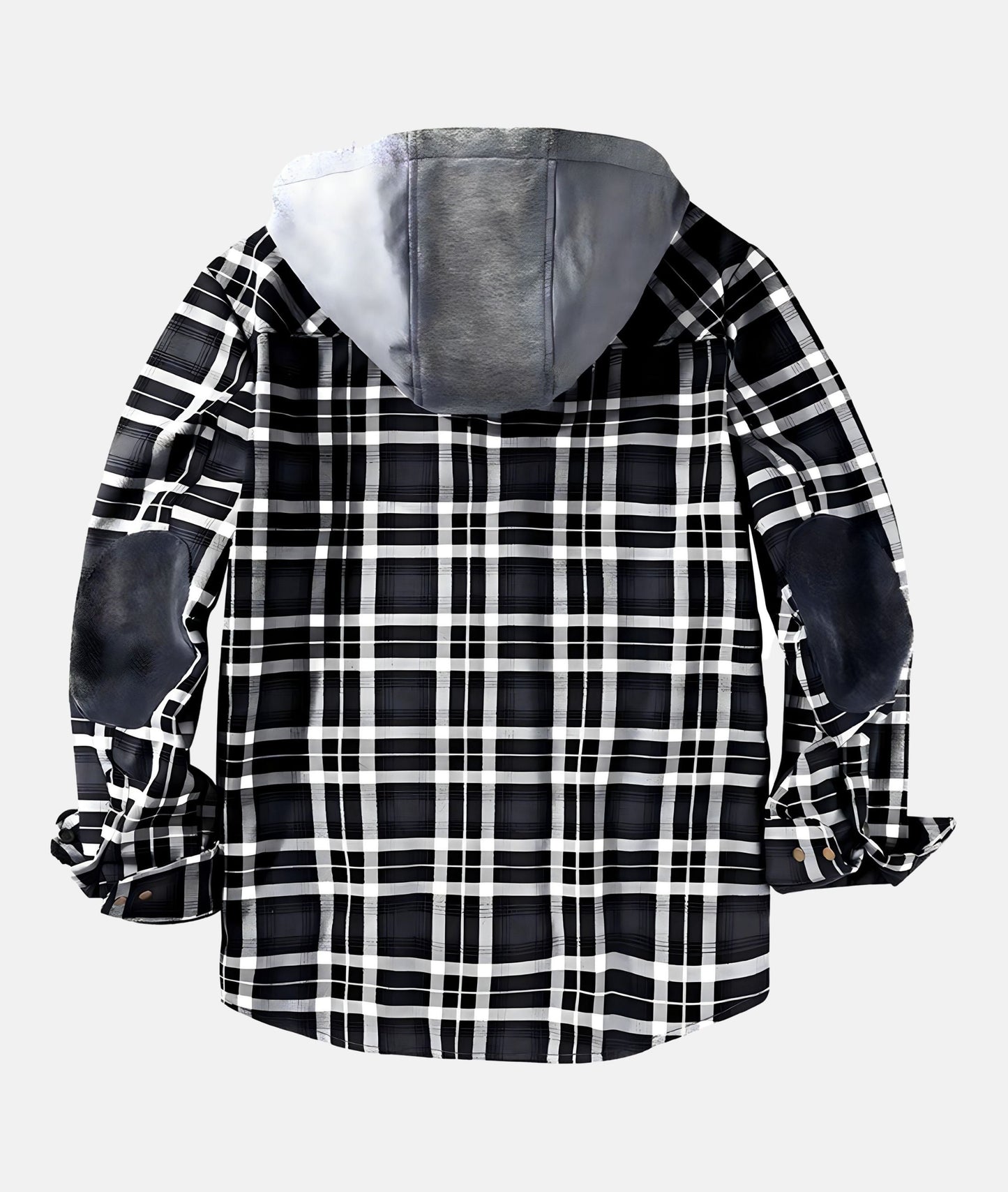 Checkered Flannel Winter Jacket With Hood | Finley