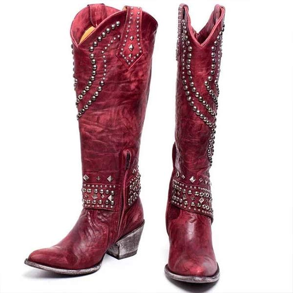 Cowboy Boots with Studs for Women | Elisa