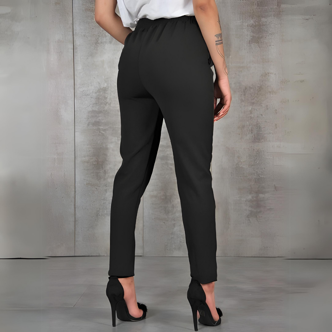 Slim-Fit Stretch Trousers | Silvya