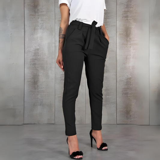 Slim-Fit Stretch Trousers | Silvya