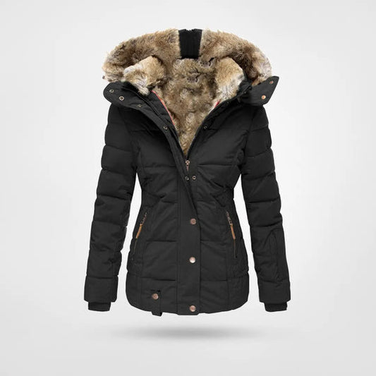 Fleece Lined Hooded Parka for Women | Meriane