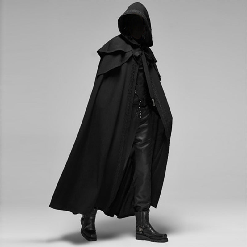 Gothic Long Cloak with Hood | Galiano