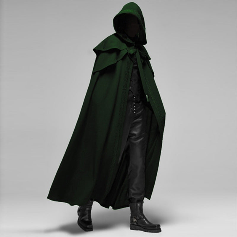 Gothic Long Cloak with Hood | Galiano