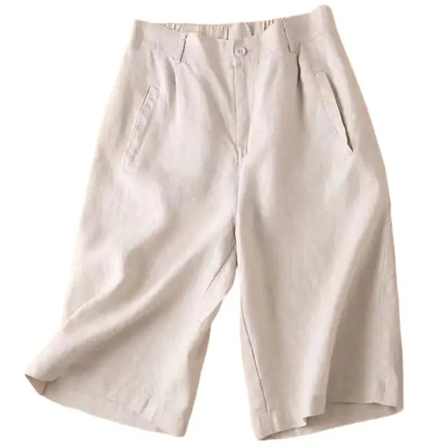 Linen Bermuda Shorts for Women | Rayne