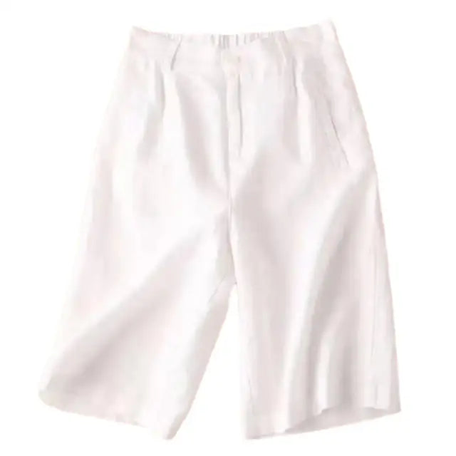 Linen Bermuda Shorts for Women | Rayne