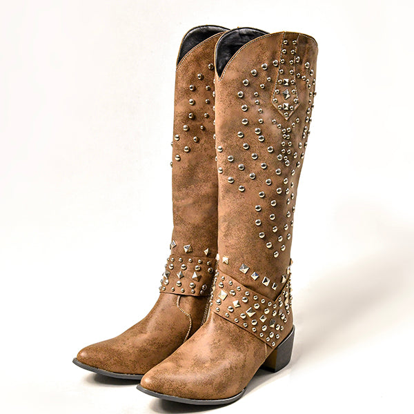 Cowboy Boots with Studs for Women | Elisa