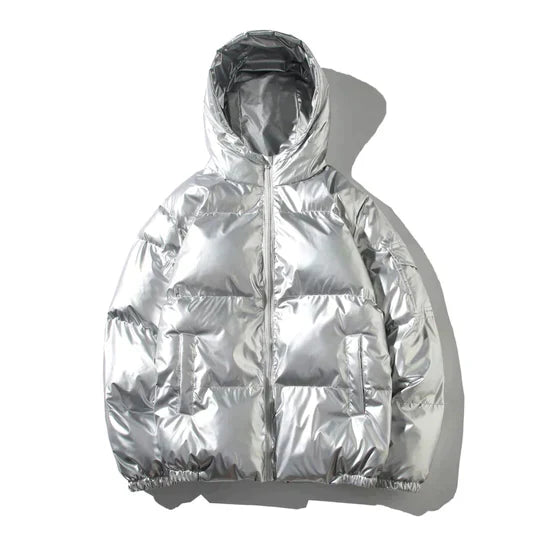 Windproof Metallic Winter puffer Jacket | Vilkerson