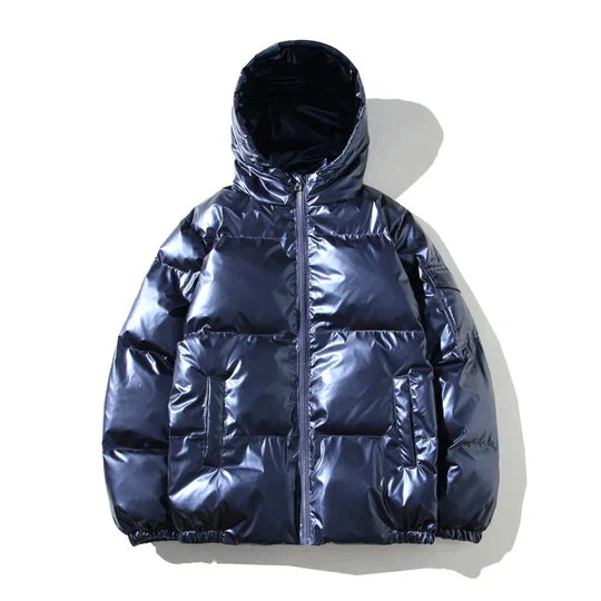 Windproof Metallic Winter puffer Jacket | Vilkerson