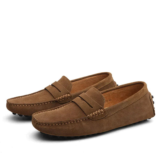 Italian Style Suede Loafers | Beronzo