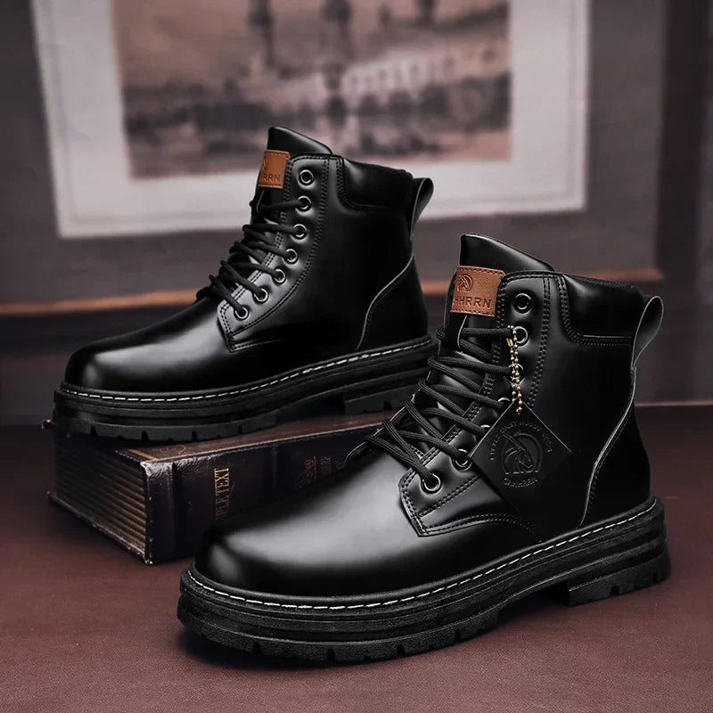 High Leather Boots for Men | Gustto