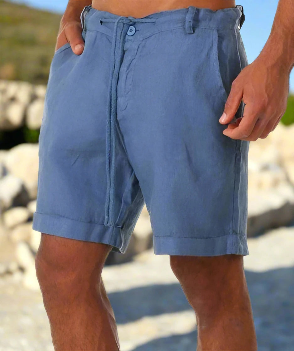 Linen Men Shorts with Drawstrings | Stanton