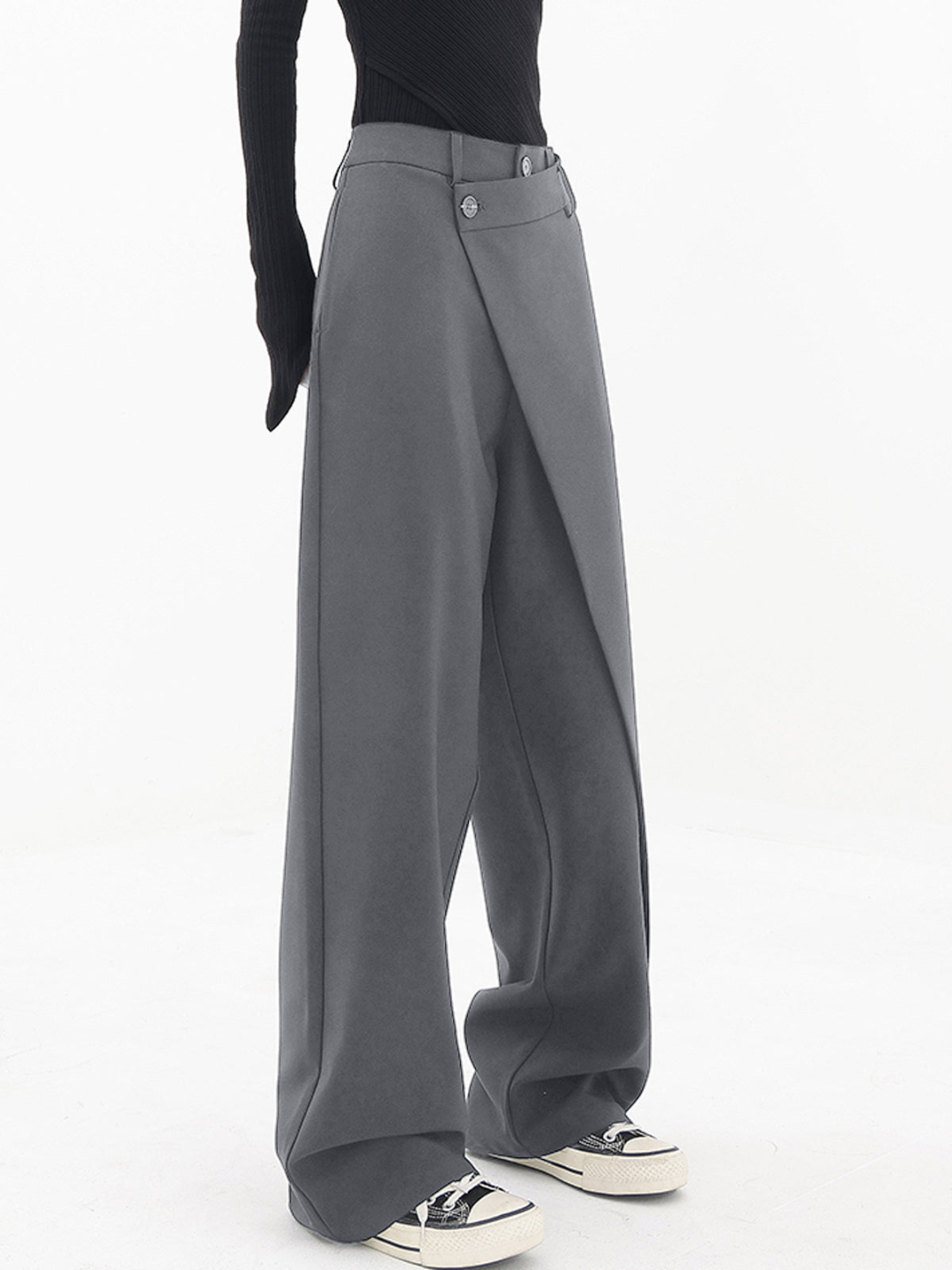 High Waist Baggy Pants - Kasan