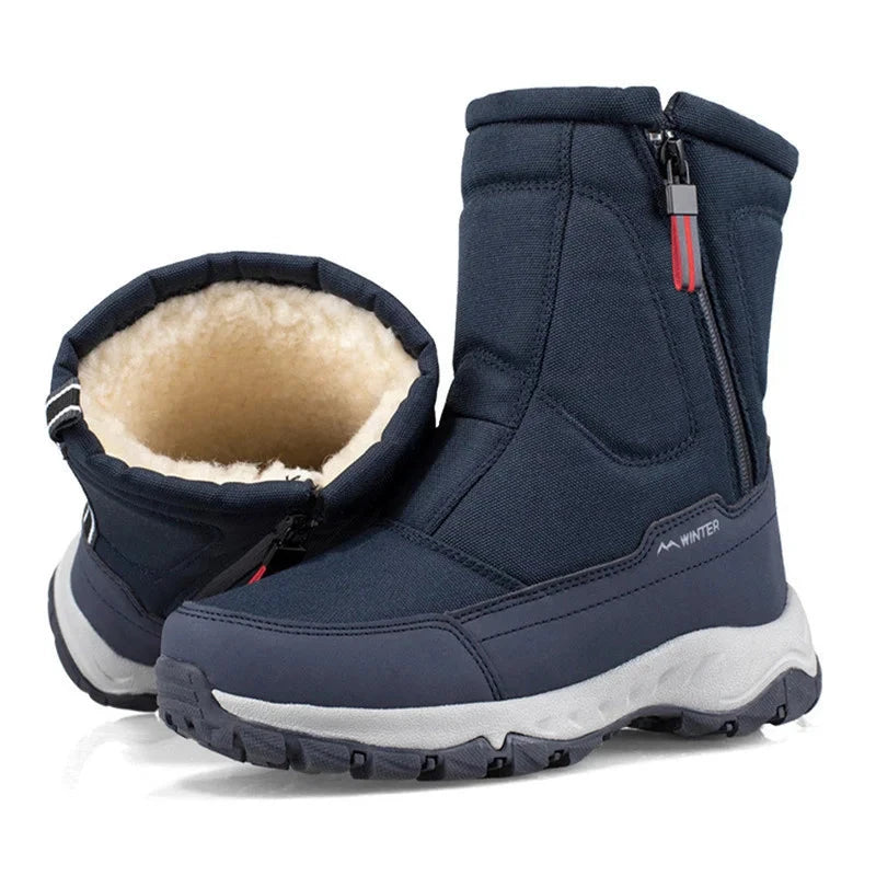 Men's Zip Up Insulated Snow Boots | Larry