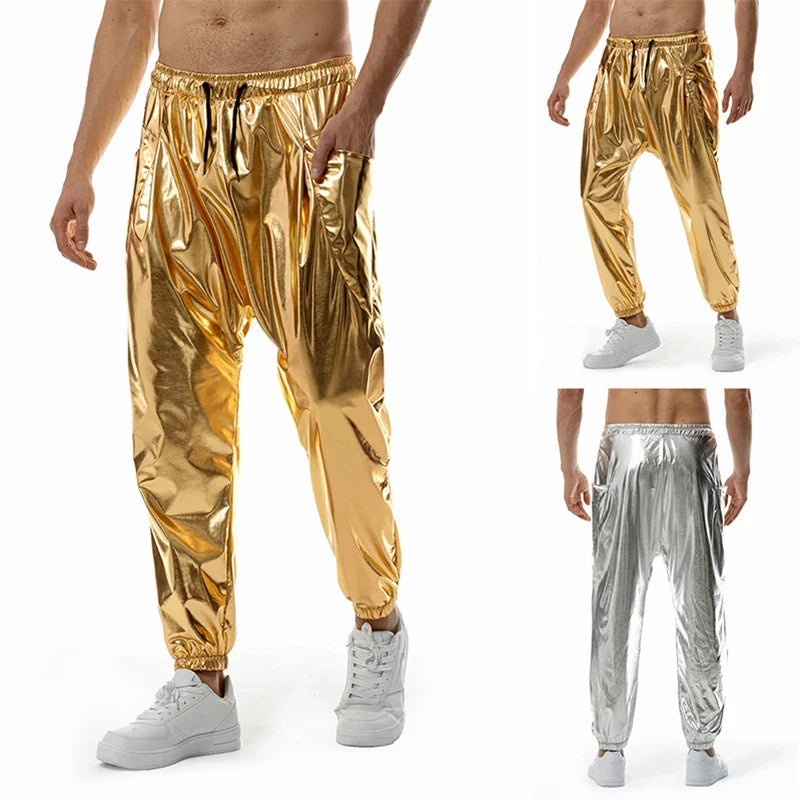 Metallic shine jogging pants for men - Orland