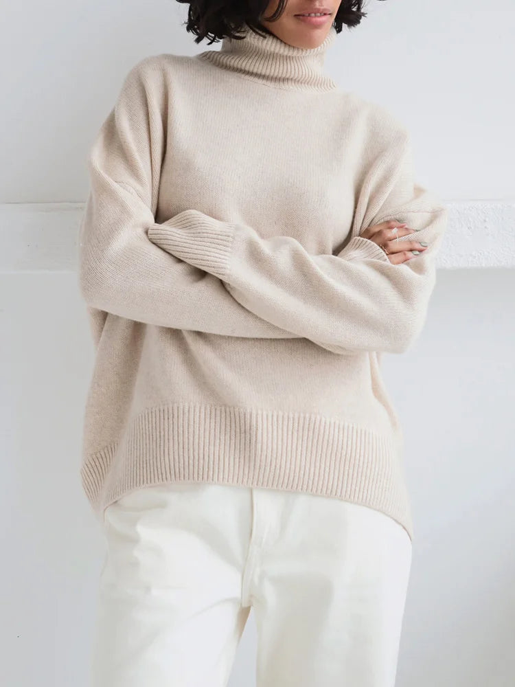 Women's Oversized Turtleneck Sweater | Belma