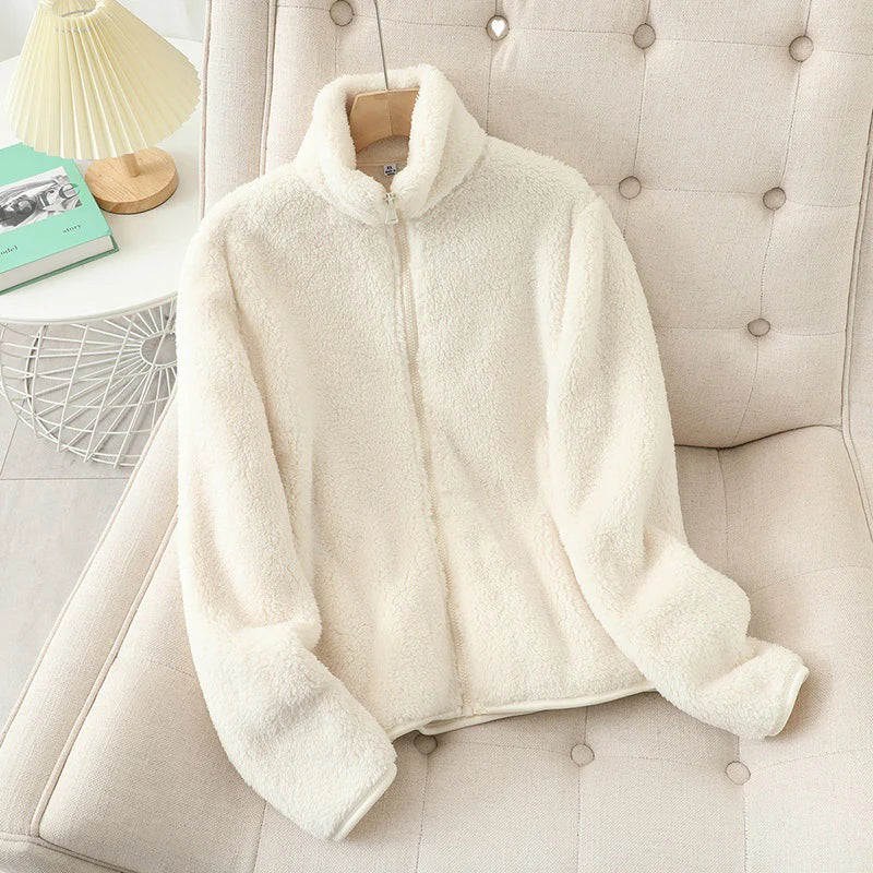 Women's Collar Fluffy Jacket | Mariana