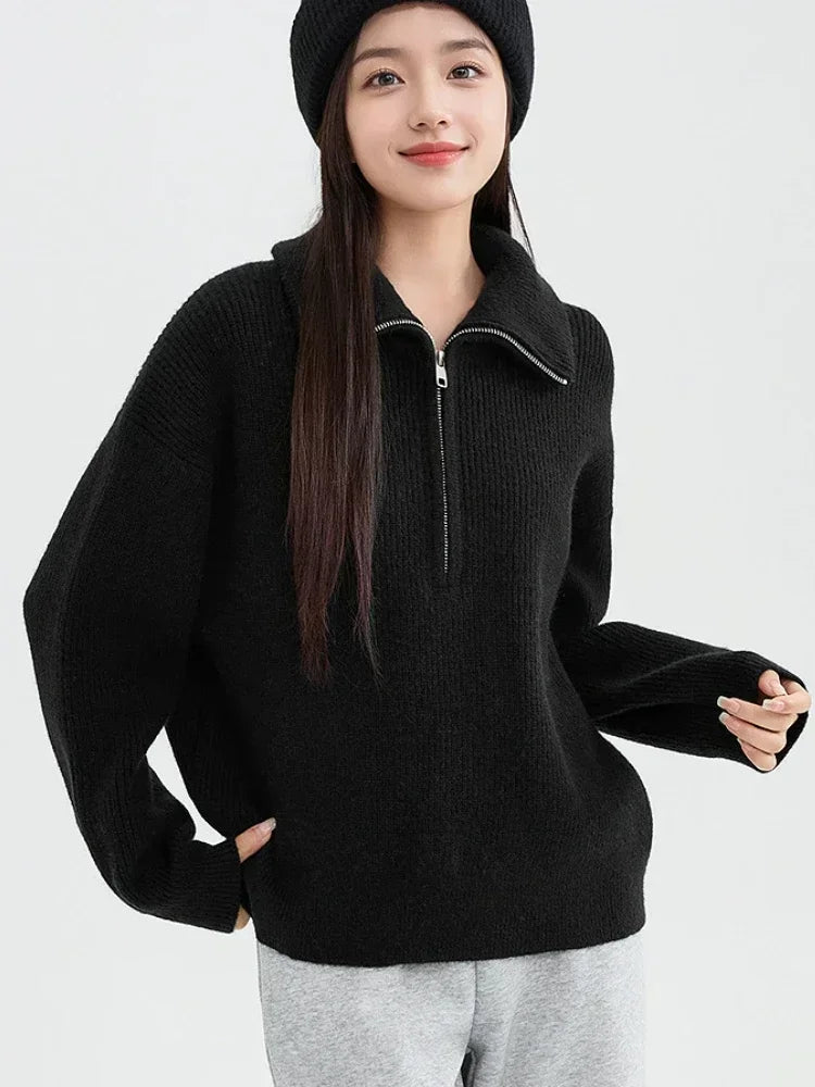 Women's Half Zip Sweater | Mildred