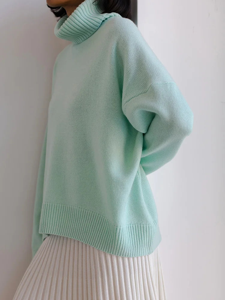 Women's Oversized Turtleneck Sweater | Belma