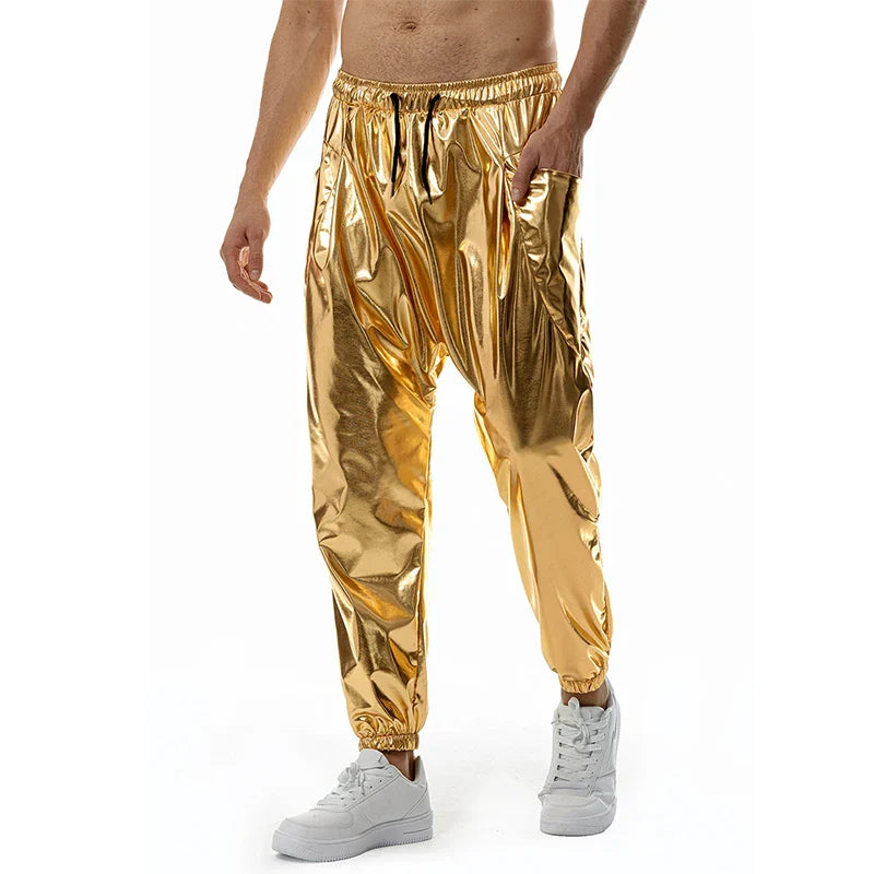 Metallic shine jogging pants for men - Orland